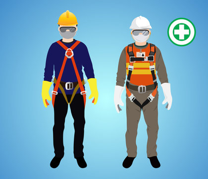 safety harness , construction vector