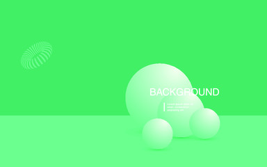 Vector background with gradient bright colors and minimalistic shapes