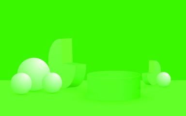 Vector background with gradient bright colors and minimalistic shapes