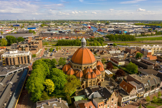 Aerial view from Netherlands chapel