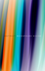 Abstract background - fluid color gradient waves, with dynamic motion line effect. Vector Illustration For Wallpaper, Banner, Background, Card, Book Illustration, landing page