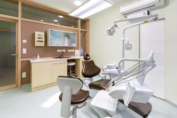 Interior of modern dental office.