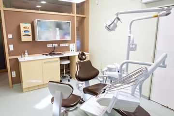 Interior of modern dental office.