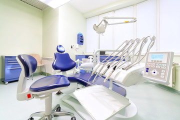 Interior of modern dental office.