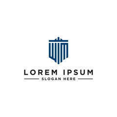 inspiring logo designs for companies from the initial letters of the WM logo icon. -Vectors