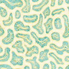 Abstract vintage seamless pattern. Doodle style print. Vector illustration.