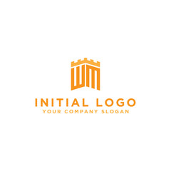 inspiring logo designs for companies from the initial letters of the WM logo icon. -Vectors