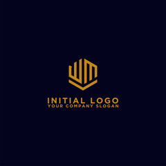 inspiring logo designs for companies from the initial letters of the WM logo icon. -Vectors
