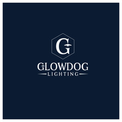 letter G lighting vector logo design
