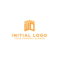 inspiring logo designs for companies from the initial letters of the WO logo icon. -Vectors