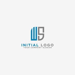 inspiring logo designs for companies from the initial letters of the WS logo icon. -Vectors
