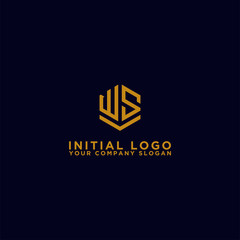 inspiring logo designs for companies from the initial letters of the WS logo icon. -Vectors