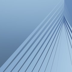 Triangle abstract background. Blue background, 3d rendering.