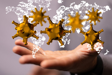 epidemic coronavirus 2019-nCoV, Novel Coronavirus Alert outbreak . Virus Covid 19-NCP. Spread of...