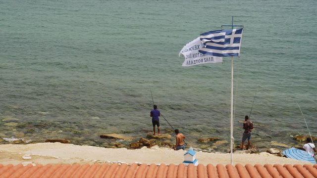 Atenas verano 2019, vistas de la ciudad y vida de sus habitantes, vida en las isla de Hidra, barcos y calles