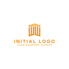 inspiring logo designs for companies from the initial letters of the WW logo icon. -Vectors