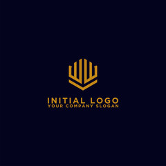 inspiring logo designs for companies from the initial letters of the WV logo icon. -Vectors