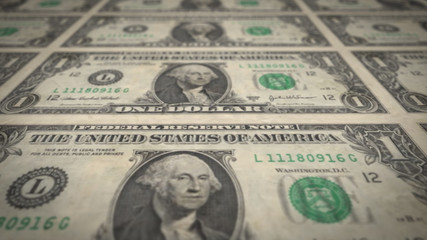 Dollar Bill Close Up Texture Background/ Illustration of a retro dollar bill paper textured close up background