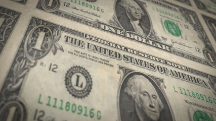 Dollar Bill Close Up Texture Background/ Illustration of a retro dollar bill paper textured close up background