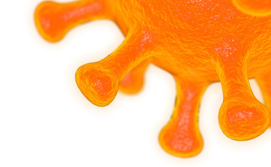 Coronavirus Covid-19 virus close up 3d rendering