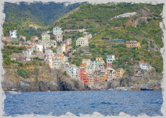 Fototapeta premium Riomaggiore Cinque Terre