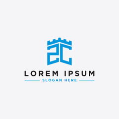 inspiring logo designs for companies from the initial letters of the ZC logo icon. -Vectors