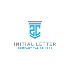 inspiring logo designs for companies from the initial letters of the ZC logo icon. -Vectors