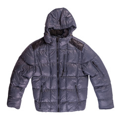 Men's jacket in a hood isolated on a white background. Windbreaker jacket © vitalily_73