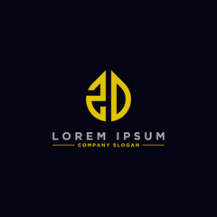 inspiring logo designs for companies from the initial letters of the ZD logo icon. -Vectors