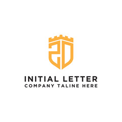 inspiring logo designs for companies from the initial letters of the ZD logo icon. -Vectors