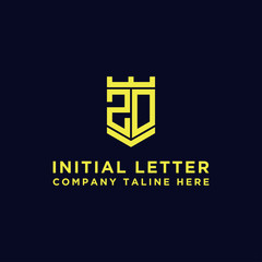 inspiring logo designs for companies from the initial letters of the ZD logo icon. -Vectors