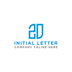 inspiring logo designs for companies from the initial letters of the ZD logo icon. -Vectors