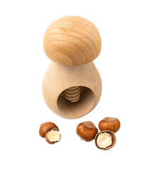 hazelnut filbert isolated on white background