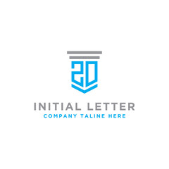 inspiring logo designs for companies from the initial letters of the ZD logo icon. -Vectors