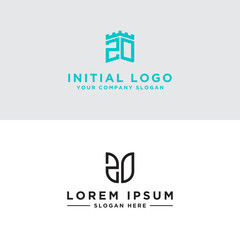 inspiring logo designs for companies from the initial letters of the ZD logo icon. -Vectors