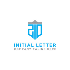 inspiring logo designs for companies from the initial letters of the ZD logo icon. -Vectors