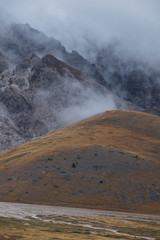 Winter landscape of Campo Imperatore, Italy