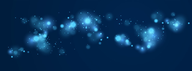 Blurred lights vector abstract background, dark artistic wallpaper.