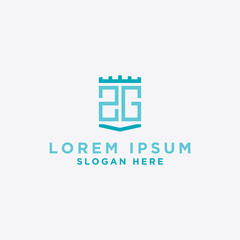 inspiring logo designs for companies from the initial letters of the ZG logo icon. -Vectors
