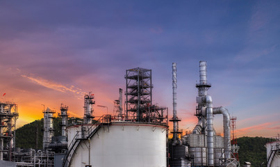 Industrial area, oil refining equipment, industrial refinery pipeline shutdown, oil pipeline with valves in large oil refinery