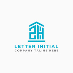 inspiring logo designs for companies from the initial letters of the ZH logo icon. -Vectors