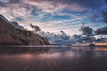 Dragonstone beach at a cloudy sunset