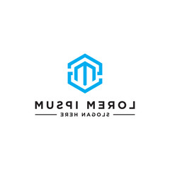 inspiring logo designs for companies from the initial letters of the ZM logo icon. -Vectors