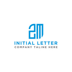 inspiring logo designs for companies from the initial letters of the ZM logo icon. -Vectors