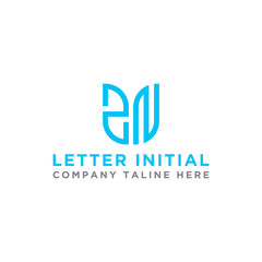 inspiring logo designs for companies from the initial letters of the ZN logo icon. -Vectors