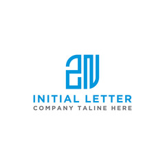 inspiring logo designs for companies from the initial letters of the ZN logo icon. -Vectors