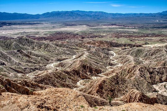 Borrego Badlands in the Anza Borrego Desert State Park in California