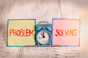 Handwriting text Problem Solving. Conceptual photo process of finding solutions to difficult or...
