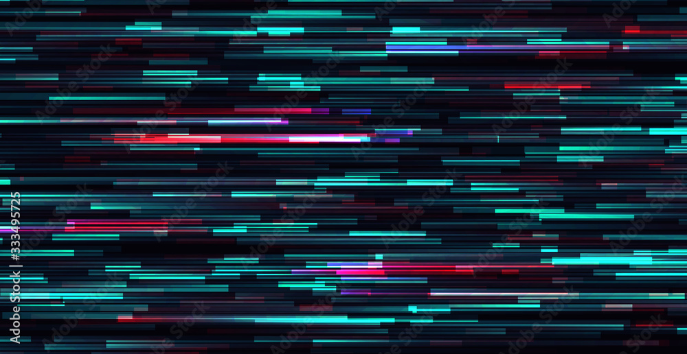 Wall mural glitch vector frame. symbol of cyberpunk, hacker attack. modern design, technological error. texture