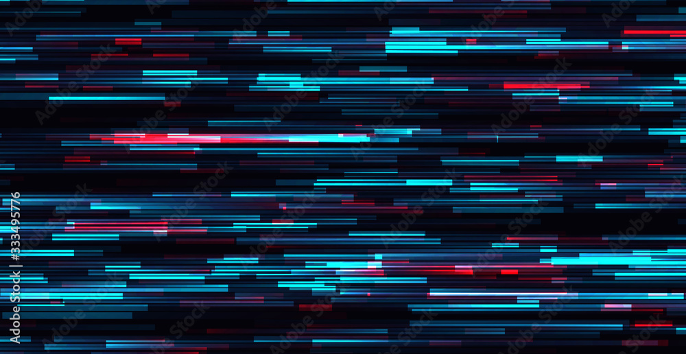 Wall mural glitch vector frame. symbol of cyberpunk, hacker attack. modern design, technological error. texture